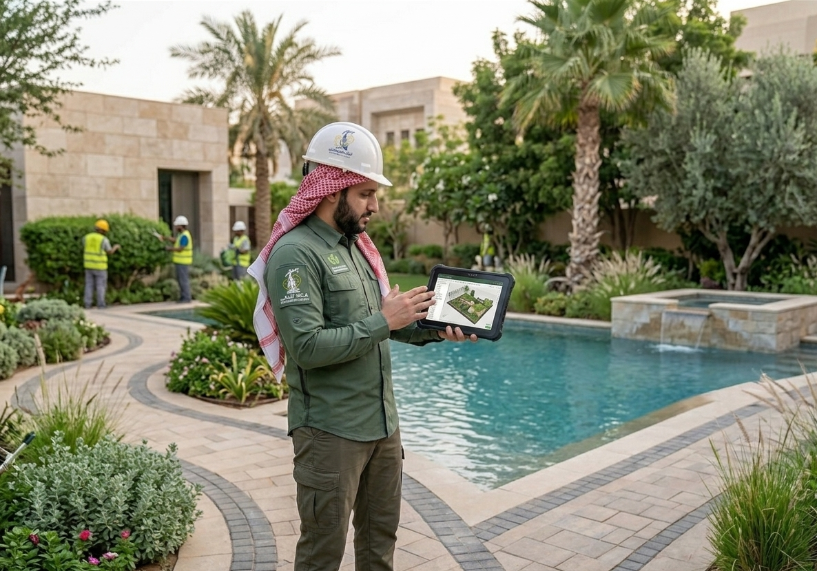 landscape garden installation riyadh