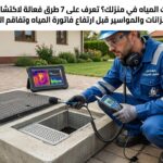فحص وكشف تسربات المياه في المنزل يدوياً عبر طرق منزلية بسيطة